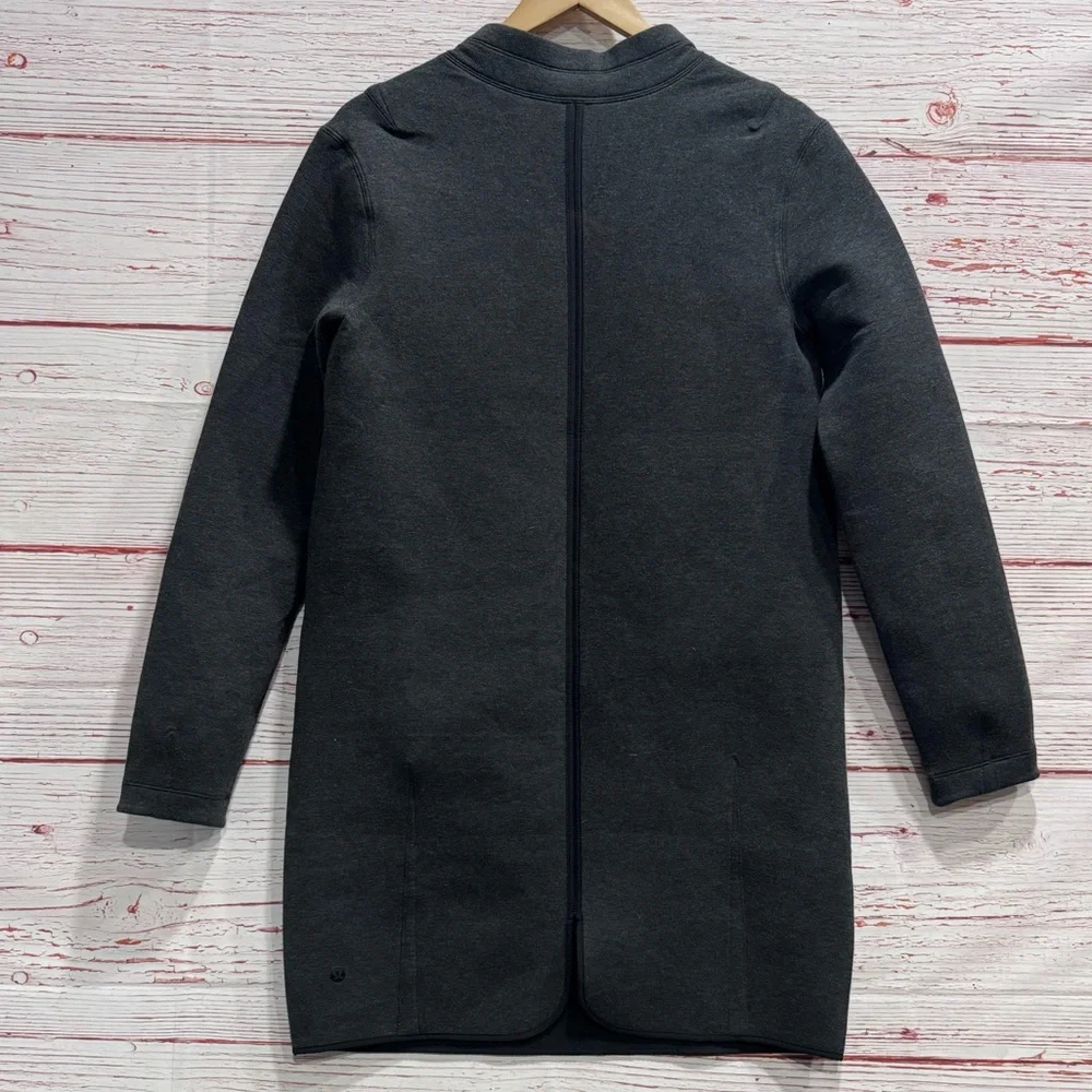 Lululemon City Bound Dress in Heathered Black Sz 6